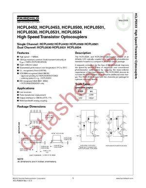 HCPL0452R1V datasheet  